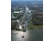 Panoramic aerial view of waterfront homes, docks, and stunning Intracoastal Waterway at 2128 Breezy Point Dr, Mount Pleasant, SC 29466