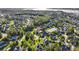 Aerial view of a waterfront community near a river with lush green landscaping at 3011 River Vista Way, Mount Pleasant, SC 29466