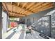 Cozy outdoor patio with comfortable seating and gray painted exterior walls at 3011 River Vista Way, Mount Pleasant, SC 29466
