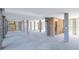 Partially finished basement with concrete flooring, cinder block columns, and a stairway for easy access at 3118 Vanessa Lynne Blvd, Johns Island, SC 29455