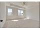 Bright and airy bedroom with neutral carpeting, a ceiling fan, and large windows offering plenty of natural light at 3118 Vanessa Lynne Blvd, Johns Island, SC 29455
