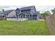 Large backyard with a fenced area at 321 Houston Dr, Ladson, SC 29456