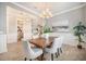 Cozy dining area with a charming chandelier and elegant décor at 331 Fish Creek Ct, Summerville, SC 29486