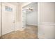 Bright foyer with wood floors leads to a room with French doors and a ceiling fan at 331 Fish Creek Ct, Summerville, SC 29486