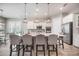 Modern kitchen with a large island, stainless steel appliances, and a breakfast bar area at 331 Fish Creek Ct, Summerville, SC 29486