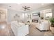 Cozy living room with a fireplace, built-in shelves, and stylish decor creating a relaxing atmosphere at 331 Fish Creek Ct, Summerville, SC 29486