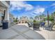 Spacious patio featuring an outdoor fireplace and comfortable seating for relaxing gatherings at 331 Fish Creek Ct, Summerville, SC 29486
