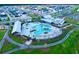 Aerial view of a resort style swimming pool and clubhouse for a residential community at 365 Trailmore Ln, Summerville, SC 29486