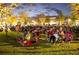 A community is enjoying a live outdoor event on the grass at night at 365 Trailmore Ln, Summerville, SC 29486