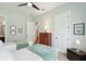 Comfortable bedroom featuring twin beds, closet access, and neutral decor at 393 Tupelo Lake Dr, Summerville, SC 29486