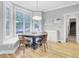 Charming dining area with bay window, perfect for casual meals and gatherings at 4217 Meadowbrook Ct, North Charleston, SC 29420