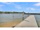 View from pier with tranquil water and shoreline, perfect for a relaxing walk or enjoying the scenic waterfront at 454 Pooshee Plantation Way, Bonneau, SC 29431