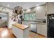 Modern kitchen with stainless steel appliances and a butcher block kitchen island at 516 Hope Plantation Ln, Jacksonboro, SC 29452