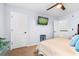 Bedroom with neutral colored walls, carpet, and TV on the wall at 555 Pointe Of Oaks Rd, Summerville, SC 29485