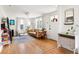 Bright living room with hardwood floors, complemented by stylish furnishings and ample natural light at 5814 Knight St, Hanahan, SC 29410