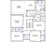 Second floor of the floorplan showing bedrooms, bathrooms, and sitting area at 596 Dunswell Dr, Summerville, SC 29486