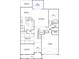 First floor of the floorplan showing living room, dining room, kitchen, and garage at 596 Dunswell Dr, Summerville, SC 29486