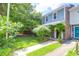 Charming two-story townhome with inviting front yard and walkway at 680 Buckhall Ct, Mount Pleasant, SC 29464