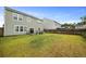 Lush green backyard featuring a small patio and adjacent homes at 700 Silver Moss Dr, Moncks Corner, SC 29461
