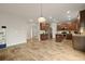 Open-concept kitchen with stainless steel appliances and adjacent dining area at 700 Silver Moss Dr, Moncks Corner, SC 29461