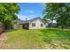 The home has a large backyard for entertaining or relaxing at 7733 Buck Pond Rd, North Charleston, SC 29418