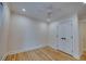 Charming bedroom features hardwood floors, a ceiling fan, and a closet space with bright natural light at 841 Fred St, Charleston, SC 29412