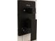 Close-up of a sleek, modern black shower control panel with intuitive settings and elegant design at 841 Fred St, Charleston, SC 29412