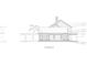 Left side elevation of the home, showing window layout and roof details at 952 Mccants Dr, Mount Pleasant, SC 29464
