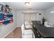 Basement bar area with modern stools, decorative lighting, and carpet flooring at 100 Pine Hall Dr, Goose Creek, SC 29445