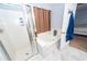 Bathroom with separate shower stall and soaking tub, showcasing a modern and clean design at 100 Pine Hall Dr, Goose Creek, SC 29445