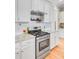 Close up of kitchen appliances with stainless steel oven and granite countertops at 104 Wando Reach Rd, Wando, SC 29492