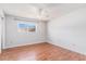 Well-lit bedroom with wood floors, ceiling fan and a window that brings in natural light at 111 Elmwood Ave # A, Ladson, SC 29456