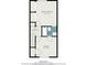 Downstairs floorplan with primary bedroom, bedroom, hall, and bath; total 813 sq. ft at 111 Elmwood Ave # A, Ladson, SC 29456
