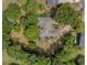 Aerial view of the property showcasing its private, wooded setting at 1129 Belvedere Ter, Mount Pleasant, SC 29464