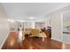 Expansive living area featuring hardwood floors, elegant furnishings, and an open design perfect for entertaining at 1129 Belvedere Ter, Mount Pleasant, SC 29464