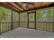 Relaxing screened-in patio with outdoor seating and views of the landscaped backyard at 1129 Belvedere Ter, Mount Pleasant, SC 29464