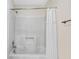 Clean white tub and shower combination with chrome fixtures and crisp white curtain, perfect for relaxing at 1129 Belvedere Ter, Mount Pleasant, SC 29464