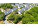 A lovely high angle view shows the property's location relative to community landscaping, greenery, and other amenities at 114 Rowans Creek Dr, Charleston, SC 29492
