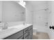 Modern bathroom with double sink vanity, and shower-tub combination at 1215 Homecoming Blvd # Cc2-1-25, Ravenel, SC 29470