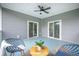 Covered back porch offers a relaxing outdoor space with sliding glass doors at 1224 Midvale Ave, Charleston, SC 29412