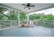 Covered back porch offers a relaxing outdoor space with seating area at 1224 Midvale Ave, Charleston, SC 29412