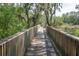 Scenic boardwalk view with wooden rails, offering a peaceful walkway through nature at 1224 Midvale Ave, Charleston, SC 29412
