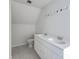 Bathroom with double sink vanity, modern lighting, toilet and neutral wall and floor tiling at 125 Eston Dr, Goose Creek, SC 29445