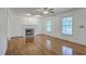 Bright living room featuring a fireplace and hardwood floors at 125 Eston Dr, Goose Creek, SC 29445