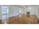 Bright living room with hardwood floors and fireplace at 125 Eston Dr, Goose Creek, SC 29445