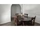 Spacious dining area featuring a wooden table and neutral wall colors at 1317 Wild Olive Dr, Mount Pleasant, SC 29464
