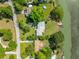 Aerial view featuring residential area with waterfront access and greenery at 1467 Battalion Dr, James Island, SC 29412