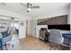 Spacious home office with a large window, desk, and comfortable rolling chairs at 1467 Battalion Dr, James Island, SC 29412