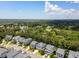 Scenic aerial view of luxury homes nestled among lush greenery and a lake, creating a tranquil and picturesque neighborhood setting at 1569 Red Tide Rd, Mount Pleasant, SC 29466