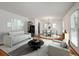 Living room showcases hardwood floors, neutral color palette, modern furnishings and ample natural light at 1673 Sulgrave Rd, Charleston, SC 29414